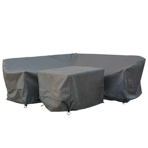 Bramblecrest Covers for Rattan Mini Corner Sofa Set with Dual Height Table &amp; 2 Stools image 0