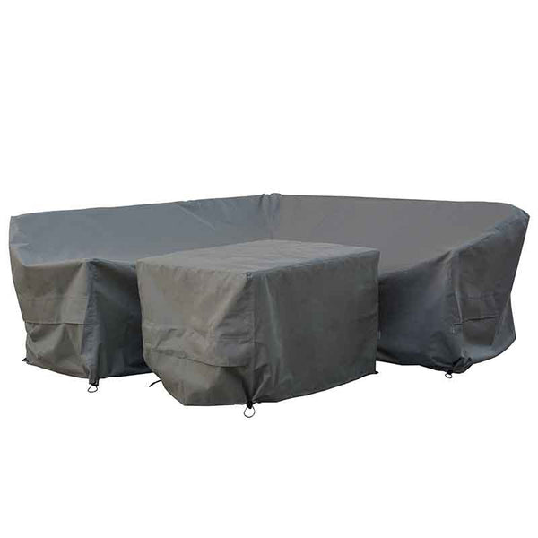 Bramblecrest Covers for Rattan Mini Corner Sofa Set with Dual Height Table &amp; 2 Stools image 0