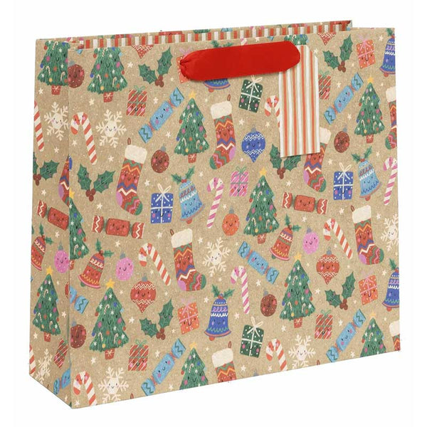 Glick Whimsical Kraft Gift Bag - Large Landscape image
