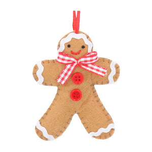 Gisela Graham Felt Gingerbread Man image 0