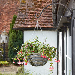 Smart Garden Kielder Faux Rattan Hanging Basket (14-inch) image 0