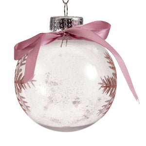 Decoris Shatterproof Bauble with Pink Satin Bow (Assorted Designs) image 7