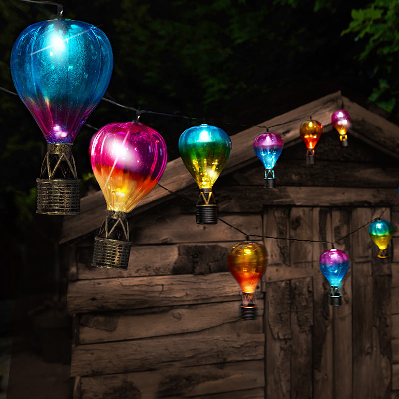 Smart Garden SkyRunner Hot Air Balloon String Lights (Set of 10 Lights) image 0