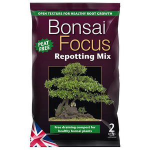 Growth Technology Bonsai Focus Peat Free Repotting Mix - 2 litres image