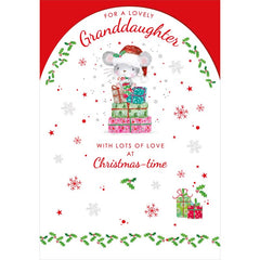 Nigel Quiney Mouse with Parcels Christmas Card image 0
