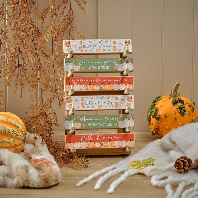 Harvest Pumpkin Tabletop Quote Block (Sold Separately) image 0