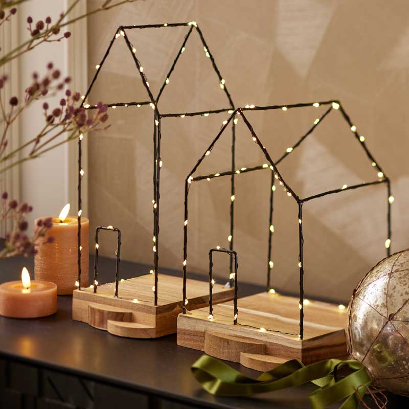 Lumineo Micro LED Metal House Frame Light image 0