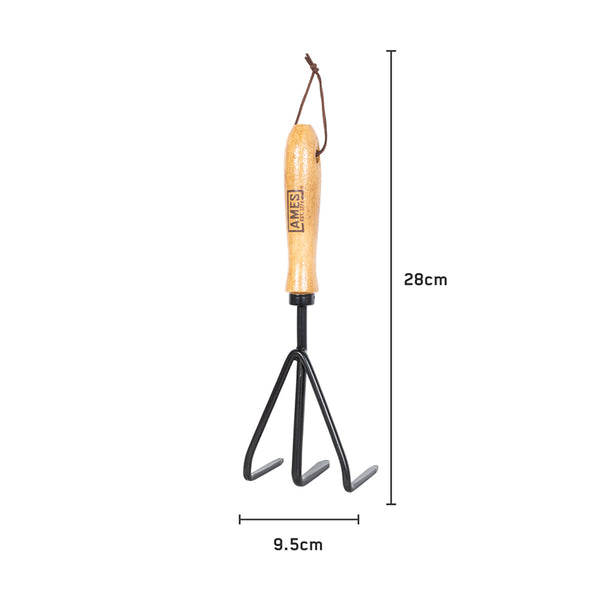 AMES 3 Prong Hand Cultivator Carbon Steel image 4