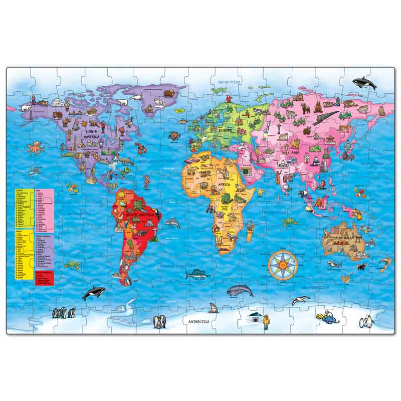 Orchard Toys World Map Giant Puzzle & Poster image 0