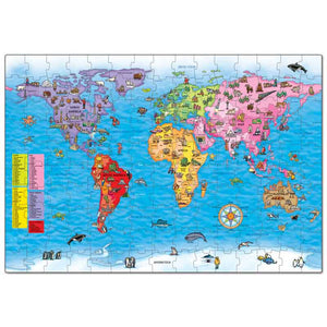 Orchard Toys World Map Giant Puzzle & Poster image 1