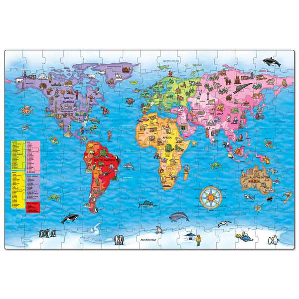 Orchard Toys World Map Giant Puzzle & Poster image 1