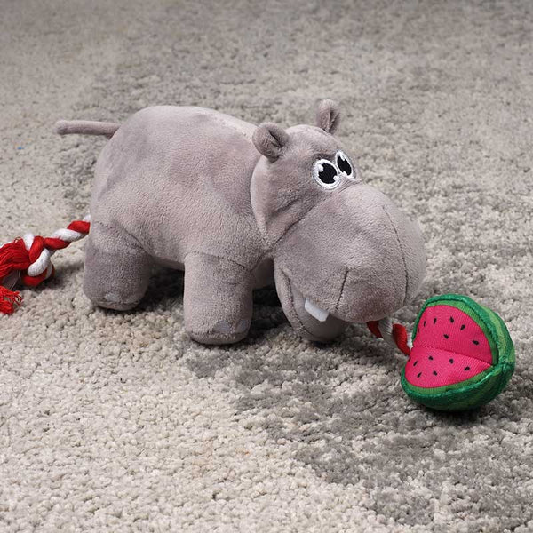 Zoon Hippo Tugga Melon Dog Toy image 2