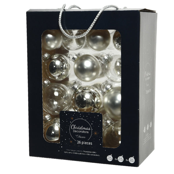 Decoris Glass Bauble Mix (Pack of 26) image 6