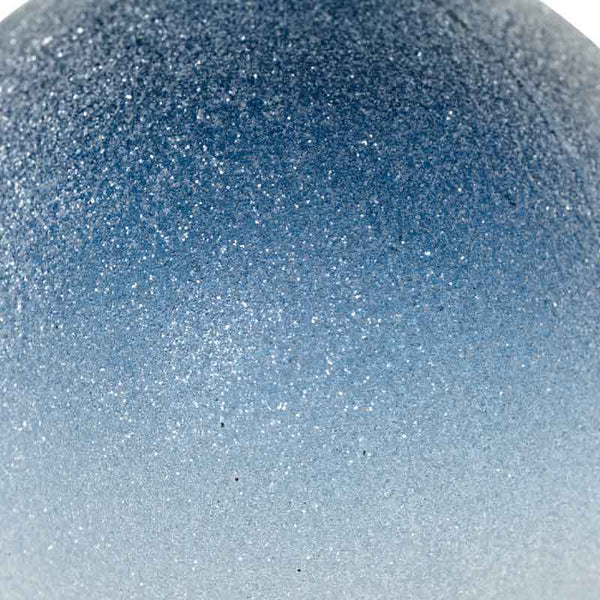 Decoris Shatterproof Bauble with Ice Colourflow in Night Blue (Assorted Designs) image 1