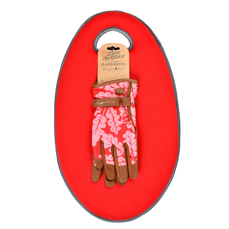 Burgon & Ball Kneelo® Garden Kneeler & Gardening Gloves Bundle - Poppy image 0