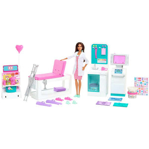 Barbie Fast Cast Clinic Playset with Barbie Doctor Doll image 0