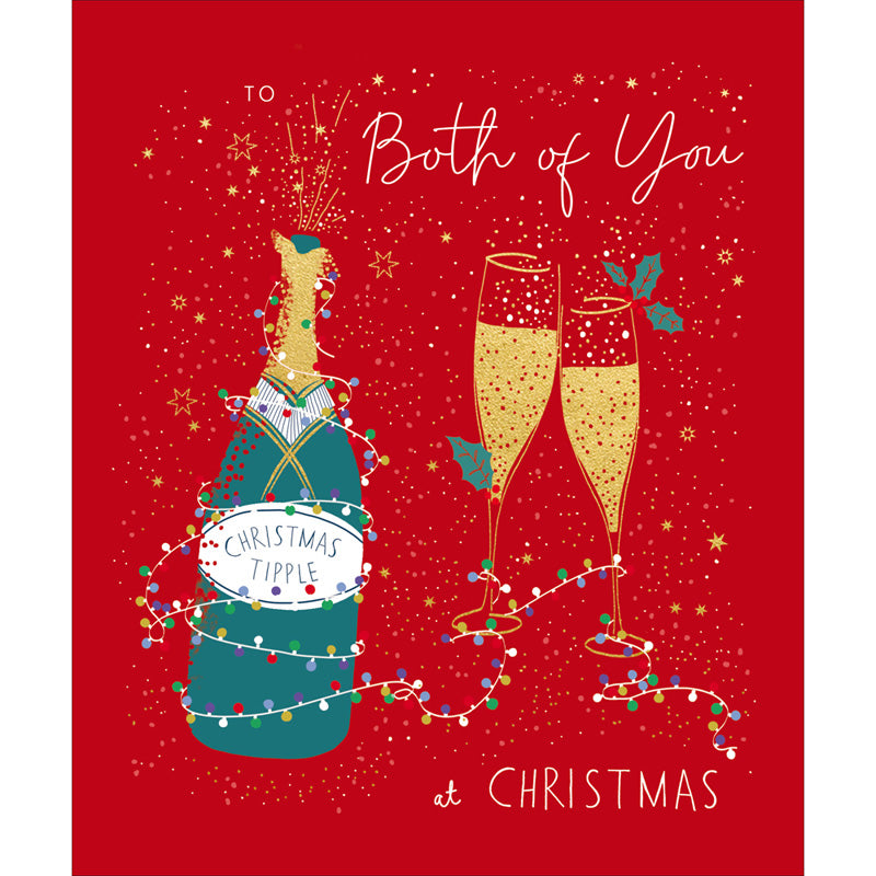 Woodmansterne Champagne with Fairy Christmas Card image 0
