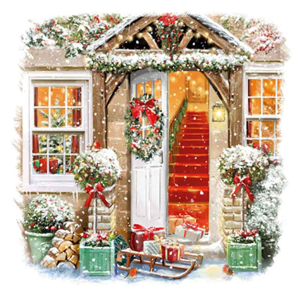 Ling Design Large Deluxe Cards - Home For Christmas (Pack of 12) image 2