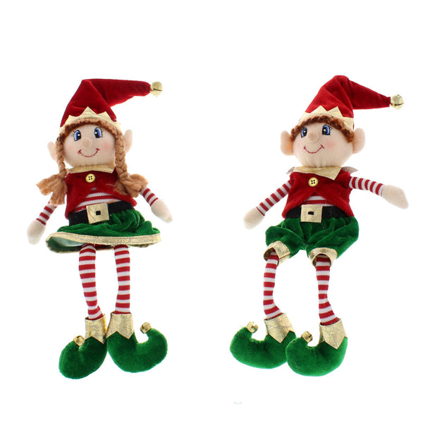 Festive Elf with Dangly Legs (Assorted Designs) image 0