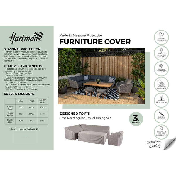 Hartman Covers for Etna L-Shape Sofa Set with Rectangular Table image 1