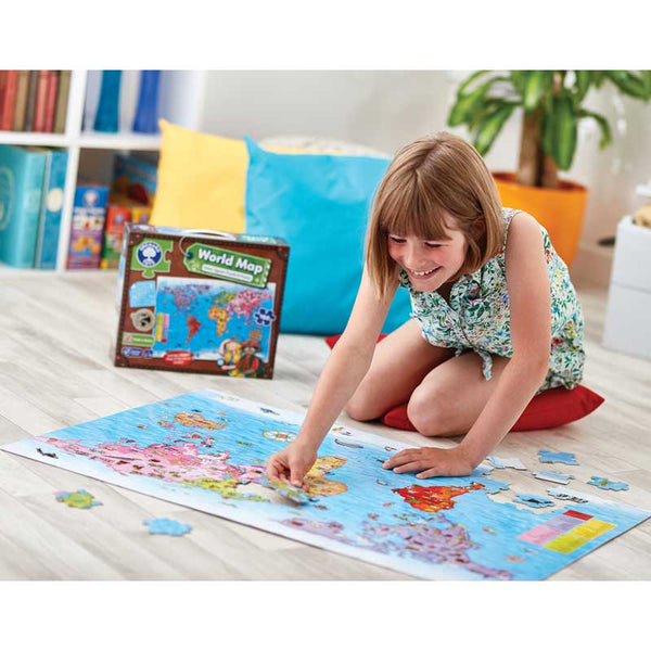 Orchard Toys World Map Giant Puzzle & Poster image 2