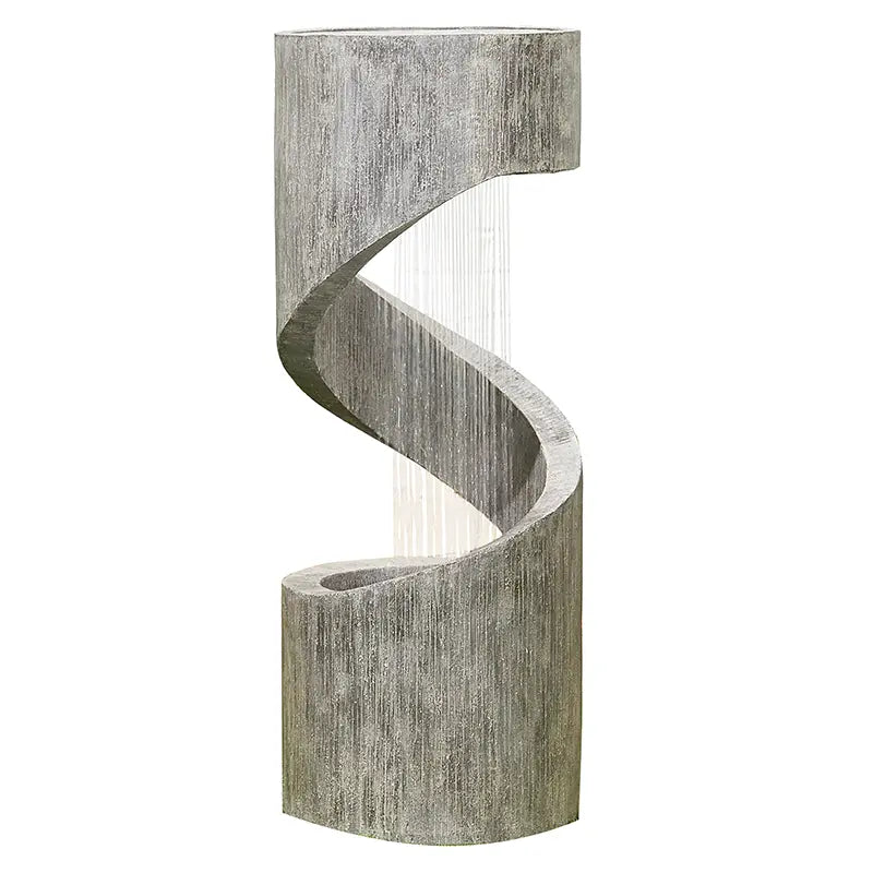 Easy Fountain Spiral Showers Water Feature with LED Lights image 0