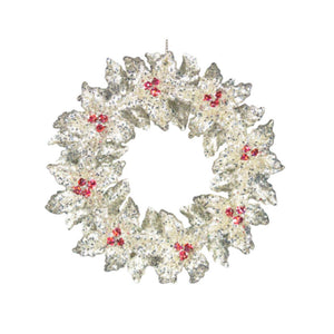 Gisela Graham Clear Holly Wreath image 0
