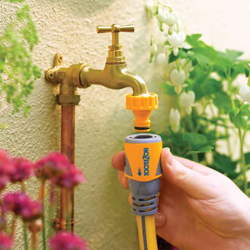 Hozelock Hose End Connector Plus (Twin Pack) image 0