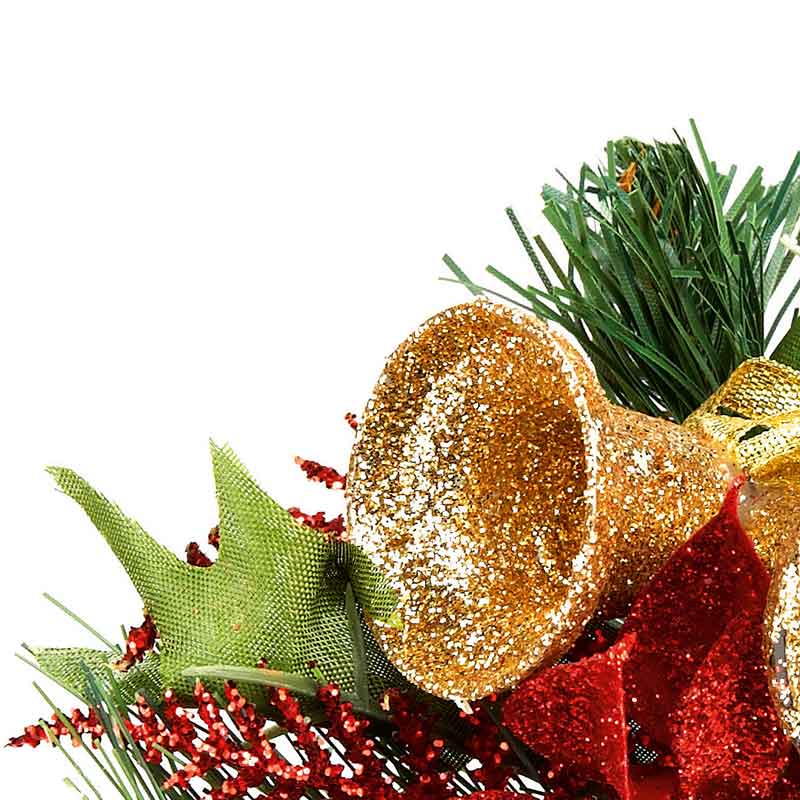 Premier Poinsettia & Bells Pick image 0