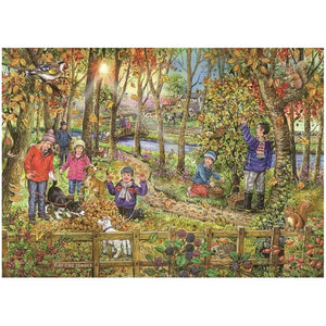 House Of Puzzles Autumn Leaves Big 250 Piece Jigsaw Puzzle image 0