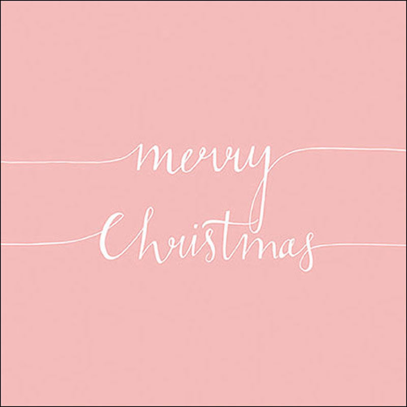Ambiente Paper Napkins - Rose Christmas Note (Pack of 20) image 0