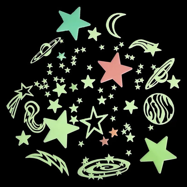 Galaxy of Stars Glow in the Dark Wall Decoration Kit image 2