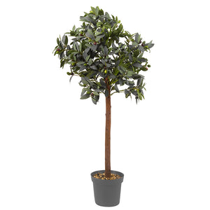 Smart Garden 120cm Artificial Topiary Olive Tree image 1