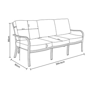 Hartman Buxton 3 Seater Sofa Lounge Set in Maize image 9