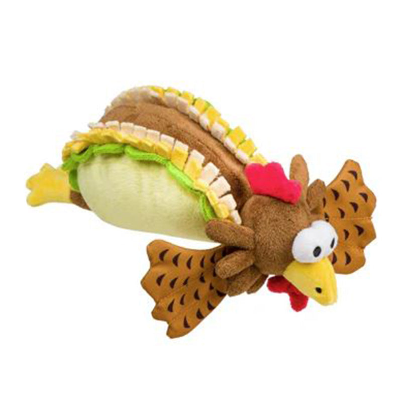 House of Paws Chicken Wrap Plush Dog Toy image 0