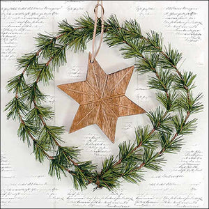 Ambiente Paper Napkins - Wreath & Star (Pack of 20) image 0