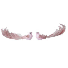 Decoris Blush Pink Bird Clip (Assorted Designs) image 0