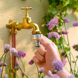 Hozelock 1” Pro Metal Outdoor 33.3mm Tap Connector image 1