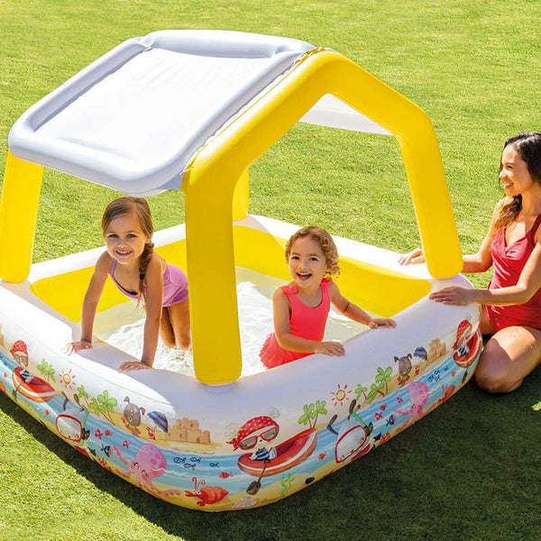 Intex Inflatable Sun Shade Paddling Pool for Kids image 0