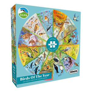 Gibsons RSPB Birds of the Year 500 Piece Circular Puzzle image 1