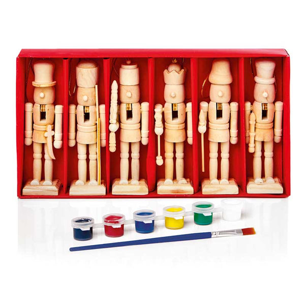 Premier Paint Your Own Nutcrackers (Pack of 6) image 0