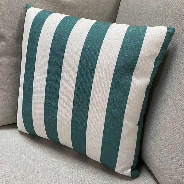 Bramblecrest Square Scatter Cushion, 45 x 45cm - Jade Stripe image 0