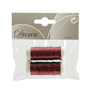 Decoris Red Iron Thread Rolls (Pack of 2) image 0