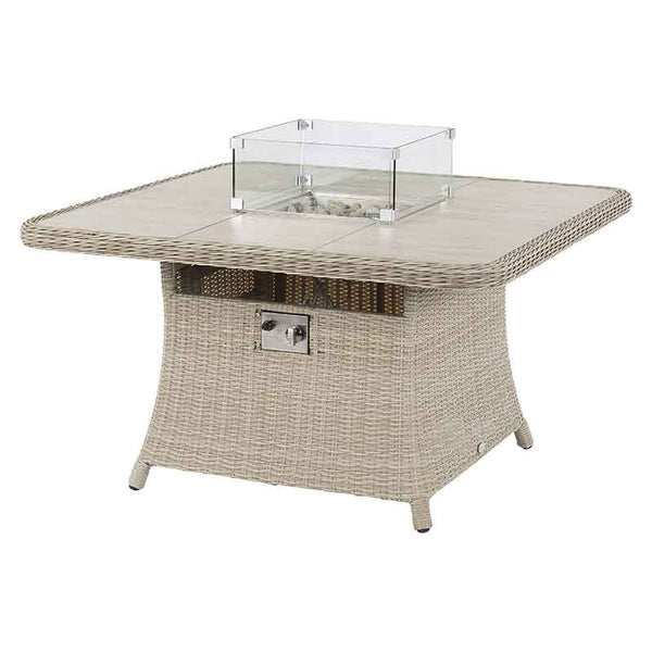 Bramblecrest Chedworth Square Reclining Fire Pit Set in Sandstone image 6