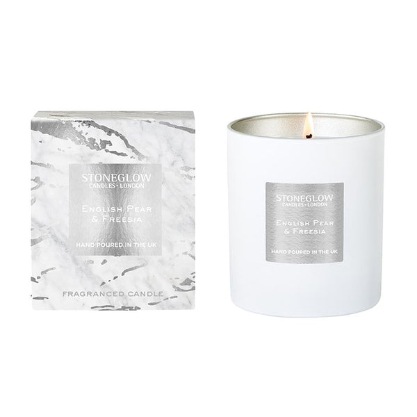 Stoneglow Luna English Pear & Freesia Fragranced Candle image 0