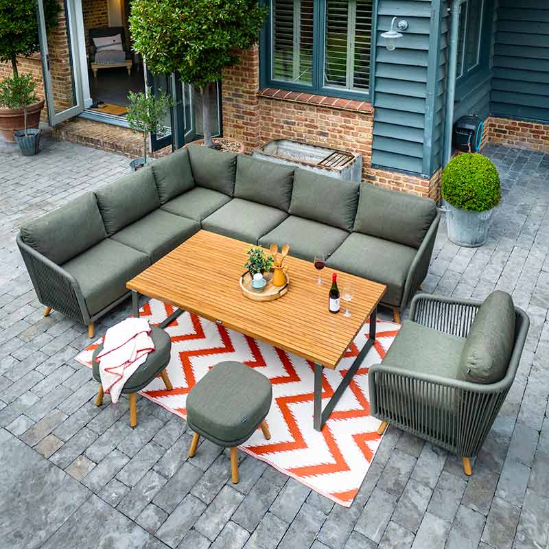 Hartman Eden L-Shaped Corner Sofa Set with Rectangular Table image 0