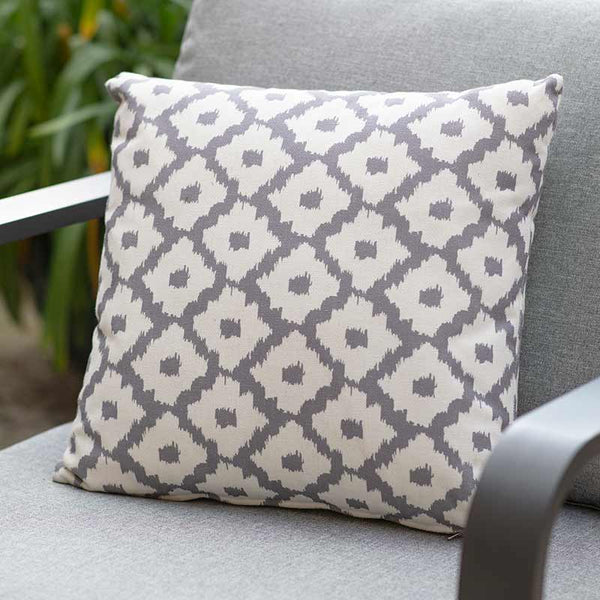Bramblecrest Square Scatter Cushion, 45 x 45cm - Light Grey Medallion image 0