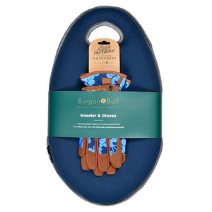 Burgon & Ball Kneelo® Garden Kneeler & Gardening Gloves Bundle - Navy image 3