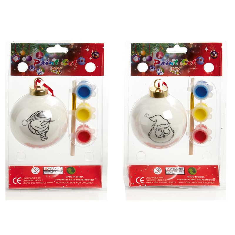 Premier Paint Your Own Bauble (Assorted Designs) image 0