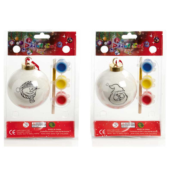 Premier Paint Your Own Bauble (Assorted Designs) image 0